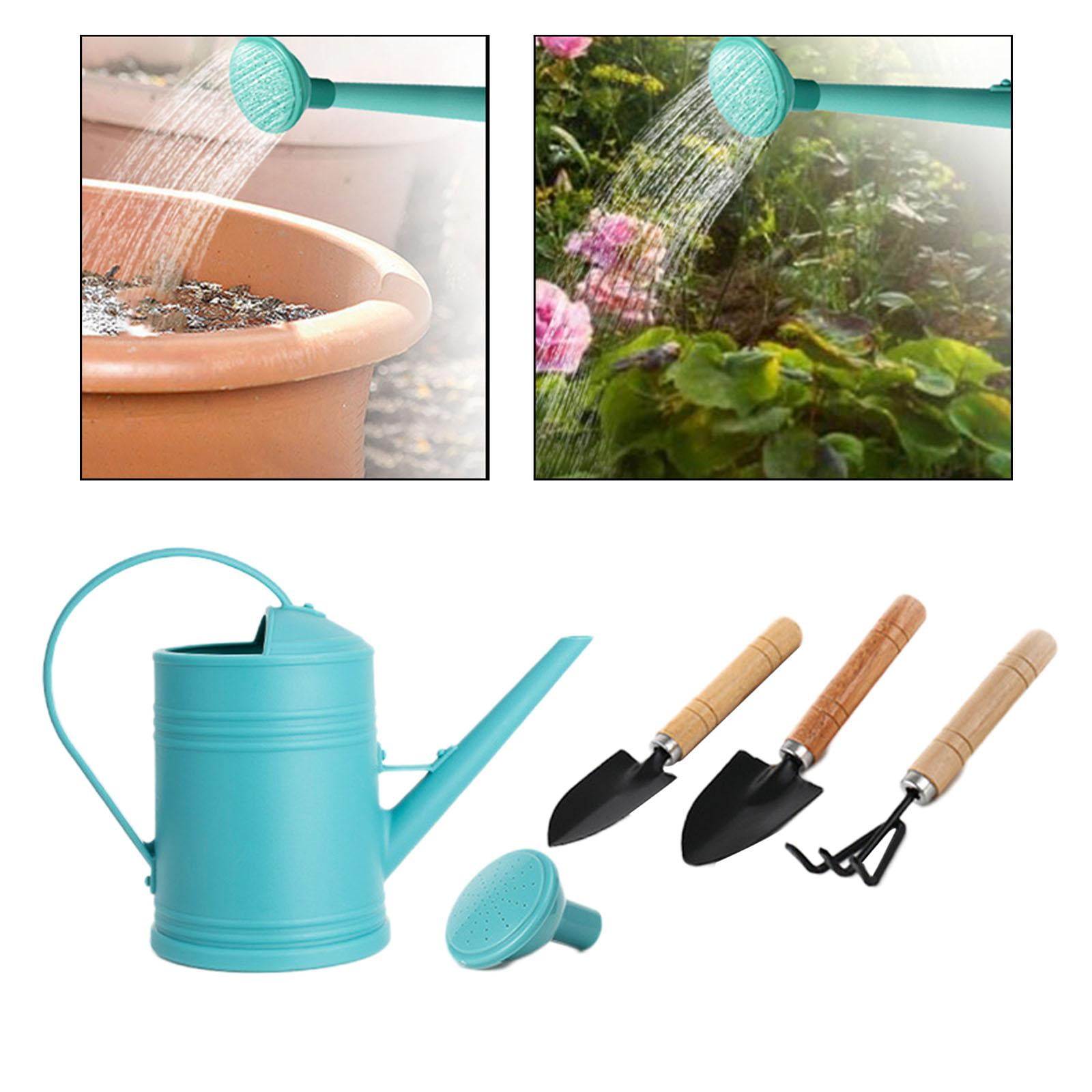 figatia Watering Can Garden Tool Set Gardening Hand Tools 2L Simple Large Capacity Watering Pot Water Can for Yard Garden Flower