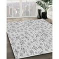 thumbnail image 2 of Ahgly Company Indoor Square Patterned Off-White Novelty Area Rugs, 5' Square, 2 of 6