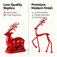 thumbnail image 6 of Reindeer Christmas Decorations, Christmas Deer Figurine Ornament, Exquisite Deer Statue for Wine Cabinet Living Room TV Stand, Christmas Table Decor Gifts by MPOISVA, 6 of 8