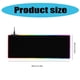 thumbnail image 3 of LED Gaming Mouse Pad Large Glowing LED Mousepad Antislip Rubber Base Computer Keyboard Desk Mouse Mat for Gaming, 3 of 4