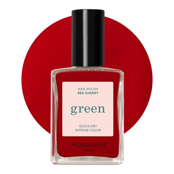 Esmalte de uñas Manucurist Green Red Cherry, 15 ml, 9 sin gluten, vegano