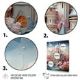 thumbnail image 3 of Designart "Castles curious Wonder Pastel III" Cityscapes Floater Framed Wall Art Living Room, 3 of 7