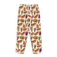thumbnail image 5 of Goofa Hot Dog Burger Printed Soft Pajama Pants for Women, Wide Leg Comfy Casual Lounge Yoga Pants-Large, 5 of 9