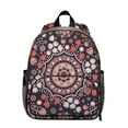 thumbnail image 1 of Mandala Inspired Paisley Students Backpack - Artistic Exotic Boho Vintage Retro Ethnic Floral Pattern, Comfortable Adjustable Straps for Developing Students, 1 of 6