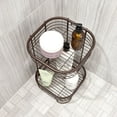thumbnail image 7 of iDesign, Steel Wire 2-Tier Bathroom and Shower Square Corner Organizer Shelf, Bronze, 7 of 7