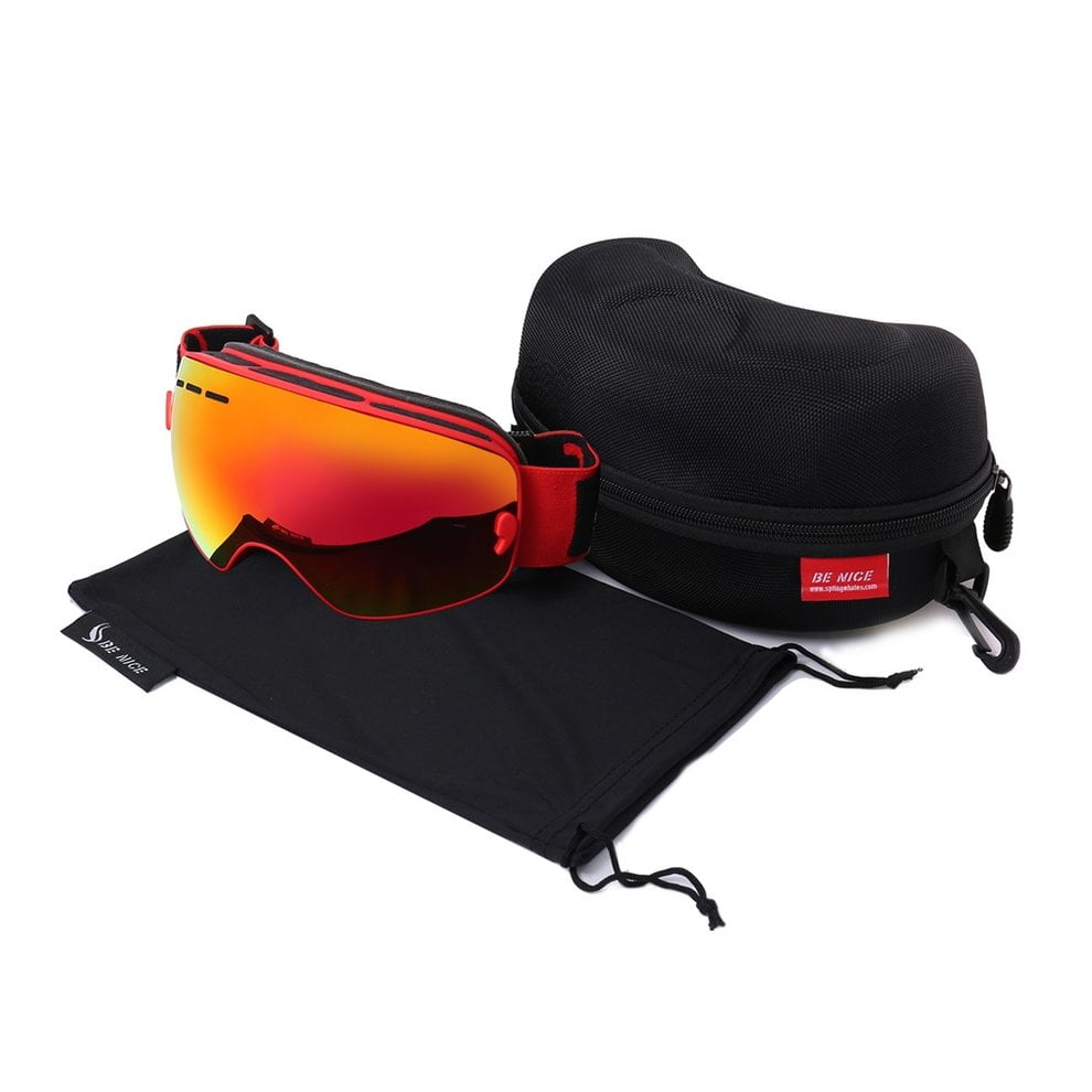 Children Durable Snow Ski Goggles Double Lens Anti-fog Windproof Mask Glasses by ICOCO