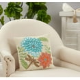 thumbnail image 3 of Saro Lifestyle Beaded Floral Poly Filled Throw Pillow, 3 of 3