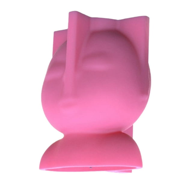 Lindo jarrón de silicona modelo resina epoxi maceta manualidades hacer arcilla de yeso DIY maceta hecha a mano jarrón de hormigón para decoración de perfecl Fundición de epoxi de silicona
