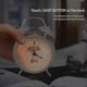 thumbnail image 3 of Silent Morning Alarm Clock, Vintage Retro Alarm Clock Night Light Loud Ringing Double Bell Quartz Analog Metal Battery Operated, 3 of 5