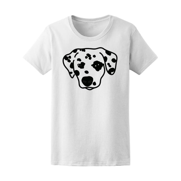 Dalmatian Dog Pattern Sticker Tee Women's -Image by Shutterstock