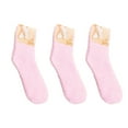 thumbnail image 2 of Pink Socks Women Fuzzy Cozy Slipper Socks Warm Soft Winter Plush Home Sleeping Socks, 2 of 6