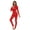Red, variant on Women Shiny Leather Jumpsuit, Sexy Zipper Open Crotch, Glossy PVC Leather Leotard Crotchless