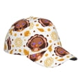 thumbnail image 3 of Disketp Fall Turkey Print Baseball Caps For Outdoor Sports Fashion Casual Outdoor Caps Men Women, 3 of 9