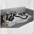 thumbnail image 6 of Rock Music Soft Flannel Fleece Throw Blanket, Doodle Drawing Style Guitars Rock Sign Abstract Monochrome Instrument Design, Cozy Plush for Indoor and Outdoor Use, 70" x 90", Black White, by Ambesonne, 6 of 6