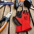 thumbnail image 2 of 24 Pairs Gardening Work Gloves Bulk for Men Women Nitrile Rubber Coated Dipped Gripping Touch Screen Gloves Construction Gloves Men Safety Work Gloves Large, 2 of 8