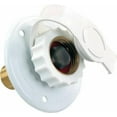thumbnail image 1 of JR Fresh Water Inlet 62165 Used For RV Fresh Water System; Flange Type; 1-1/2 Inch Diameter; 2-7/8 Inch Diameter x 1-5/8 Inch Valve Depth; Lead Free Brass Check Valve; White; With Rubber Dust Cap, 1 of 3