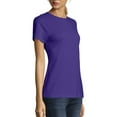 thumbnail image 3 of Hanes Women's 100 Percent Cotton Short Sleeve T-Shirt. SL04, 3 of 5