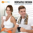 thumbnail image 5 of SunnyBay Microwave Heating Pad, Microwavable Cold or Heated Neck and Shoulder Wrap, Wheat-Filled Weighted Beanbag Pack for Moist Hot or Cold Therapy, 26x5 Inches, Buffalo, 5 of 8