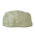 thumbnail image 3 of Bienzoe Boy's Cotton Linen Striped Flat Peaked Hat Newsboy Golf Baker Beige 4/5, 3 of 4