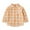 Orange, variant on LIJCC Toddler Boys Girls Lapel Checkered Shirt Jacket Top Plaid Long Sleeve Button Down Jacket Top Shirt(Blue,18-24 Months)