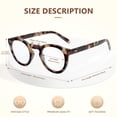 thumbnail image 4 of Gafas de lectura EASY READ Retro Round Blue Light +2.50, 4 of 6