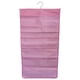 thumbnail image 1 of Organizador de armario colgante Bolsillos de malla de 2 lados Bolsa de almacenamiento para armario Bolsa para ropa interior Calcetines de sujetador, cuadrícula 30, rosa Inevent HA003837-10, 1 of 6