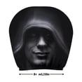 thumbnail image 2 of Halloween Scary Faces Car Seat Headrest Covers Elastic Car Headrest Protector Universal Washable Auto Head Rest Pillow Cover for SUV Sedan Van Truck Vehicle Interior Accessories,2Pcs, 2 of 5