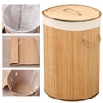 thumbnail image 3 of Cesto de Ropa Sucia Grande con Tapa, Plegable Cesta de Comestibles Cubo de Almacenamiento de Ropa Sucia para Habitación, 3 of 9