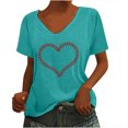 thumbnail image 1 of Birdeem T-Shirt Sans Manches à Col en V pour Femmes, Mode Décontractée, Imprimé, Chandail, 1 of 6