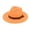 Orange, variant on Sun Hat for Women Ndbuld Womens Wide Brim Sun Hat with Wind Lanyard UPF Summer Straw Sun Hats for Women