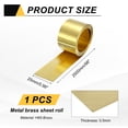 thumbnail image 2 of Brass Sheet Roll, 0.5 x 25 x 2500mm Metal Flashing Brass Foil Roll, Gold, 2 of 6