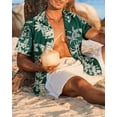 thumbnail image 4 of Hawaiian Shirt for Men Short Sleeve Floral Button Down Shirt Tropical Casual Summer Beach Shirts, 4 of 4