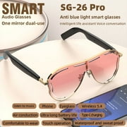 Smart glasses, Bluetooth communication, outdoor sports headphones, AI voice navigation, photochromic lenses, waterproof and UV-resistant smart sunglasses