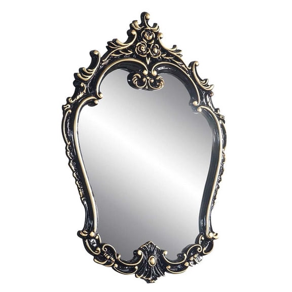 31.5"x43.31" Mirror, Gold & Black Finish