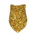 thumbnail image 3 of Bingfone Gold Glitter-Washable Dog Scarf Triangle Adjustable Puppy Bandana Bib Handkerchief For Medium Large Dog Cat, 3 of 9