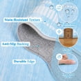 thumbnail image 3 of Towallmark 10x13 Washable Area Rug, Ultra Soft Low Pile Non-Slip Carpet, Modern Scalloped Print Floor Mat for Living Room Bedroom Home Decor, Light Blue, 3 of 9