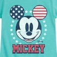 thumbnail image 3 of Disney - Americana - Mickey Usa Ears - Toddler And Youth Girls Short Sleeve Graphic T-Shirt, 3 of 5