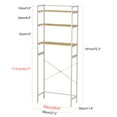 thumbnail image 6 of Koiauber Medium Over Washer and Dryer Shelves,3-Tiers Bathroom Storage Shelf,Washing Machine Storage Utility Rack,Laundry Room Storage and Organizer Standing Shelf, 6 of 7