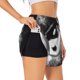 thumbnail image 1 of Balery Yin And Yang Pantalones cortos deportivos para mujer con forro y dos bolsillos, elásticos, para entrenamiento, gimnasio, yoga-Medium, 1 of 7