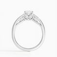 thumbnail image 3 of Dash Jewel Silver 14K White Gold Plated Ring - Princess Cut Excellent 1.9 Ct Diamond Rings For Women's - Princess Solitaire with Marquise Accent Diamond Rings - Engagement Wedding Diamond Rings, 3 of 6
