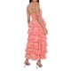 thumbnail image 4 of Lucakuins - Vestido largo para mujer, con estampado floral, cuello en V, con volantes escalonados, sin mangas, camisola para ropa de calle Lucakuins moda, 4 of 5