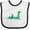 White and Black, variant on Inktastic Nessie Shark Boys or Girls Baby Bib