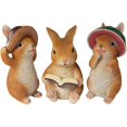 thumbnail image 1 of Easter Rabbit Bunny Figurine Ornament Home Decoration, 1 of 5