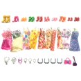 thumbnail image 2 of Conjunto de 32 Uds. De ropa de muñeca para niña, cosido cuidadosamente para vestir a muñeca bebé 1: montura negra Zulema trajes de vestir de muñeca, 2 of 7