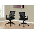 thumbnail image 3 of Monarch Specialties Office Chair, Adjustable Height, Swivel, Ergonomic, Armrests, Computer Desk, Work, Metal, Fabric, Brown, Contemporary, Modern, 3 of 4