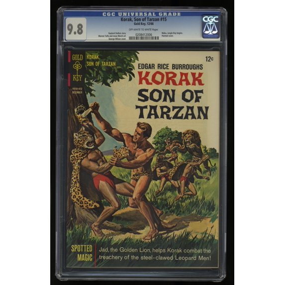 Korak Son of Tarzan #15 CGC NM/M 9.8 Off White to White Comic Book