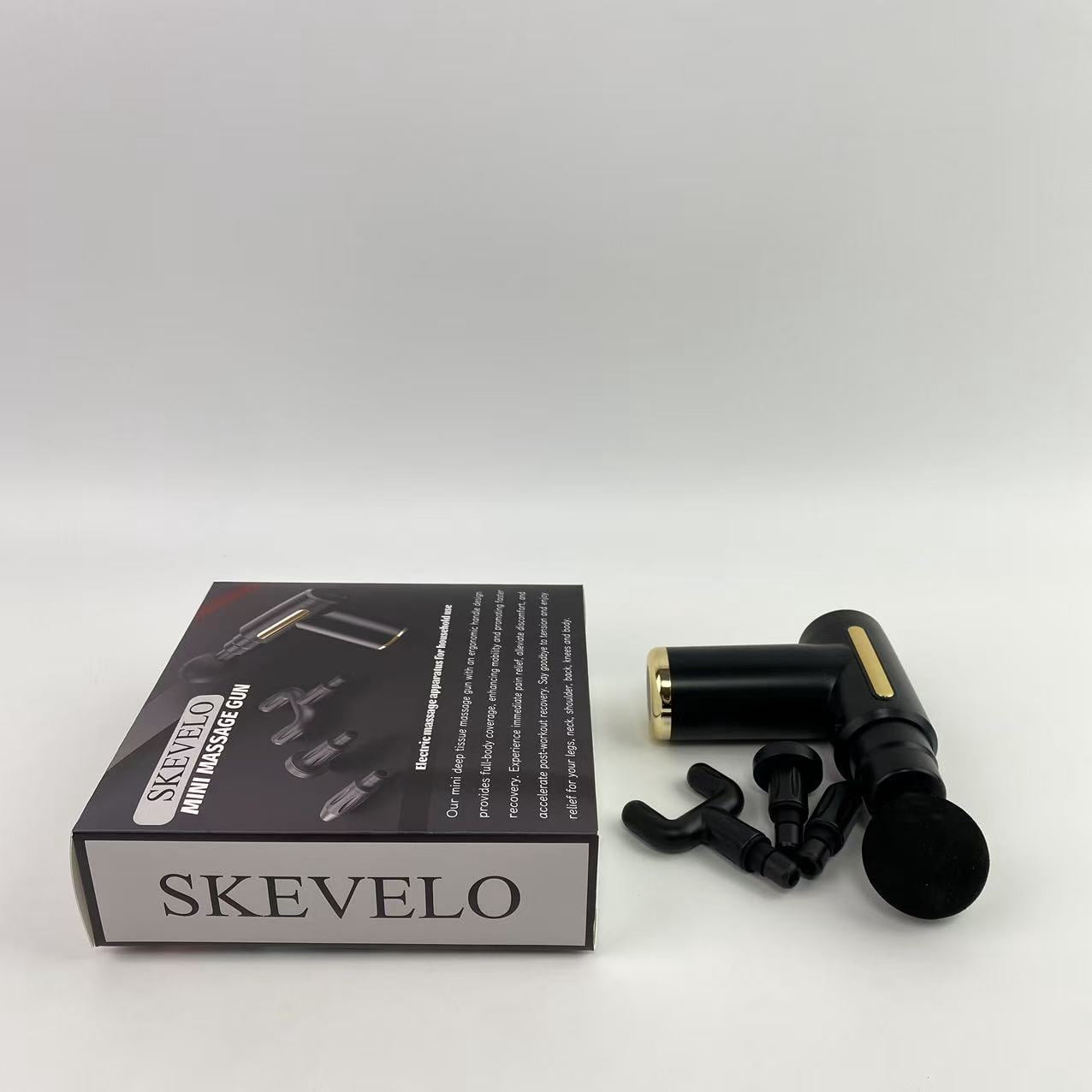 SKEVELO Massage apparatus,Massage Gun, Small Travel Tool, Massage Gun Deep Tissue,Percussion Handheld Portable Muscle Massager Tool for Full Body Pain Relief, Ideal Gifts for Men, Women(Black)
