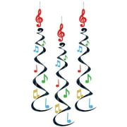 Danglers - Musical Notes Whirls 30 inches - Party Decoration - 3 per pack