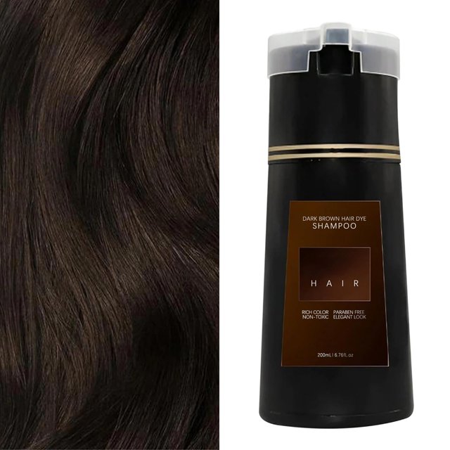 Shampooing Colorant pour Cheveux, Shampooing Colorant Instantané pour Cheveux, Shampooing Colorant Noir, Shampooing Colorant Naturel pour Cheveux Gris, Shampooing Colorant Longue Durée pour Hommes et Femmes