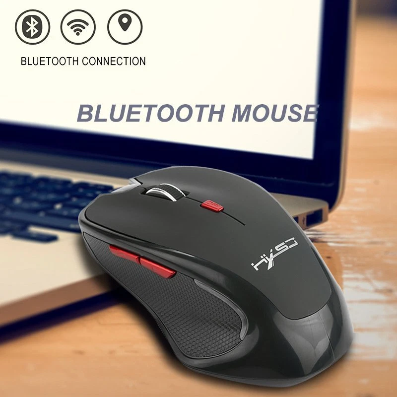 RHEA- 2.4G Wireless Bluetooth Mouse Silent Ergonomics Optical Mouse For Laptop Pc
